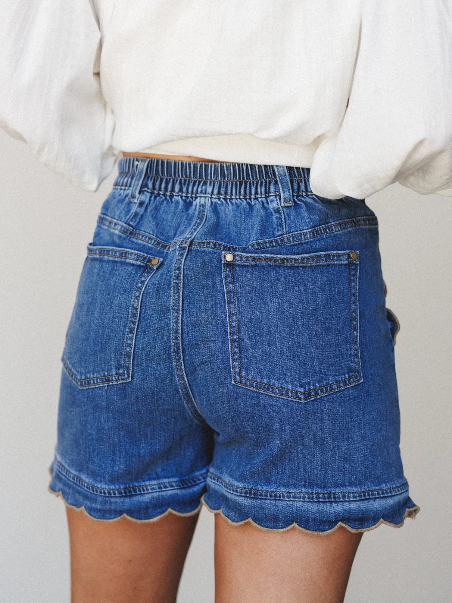 Western Sunshine Shorts - Blue sold by Three Bird Nest product image thumbnail 5