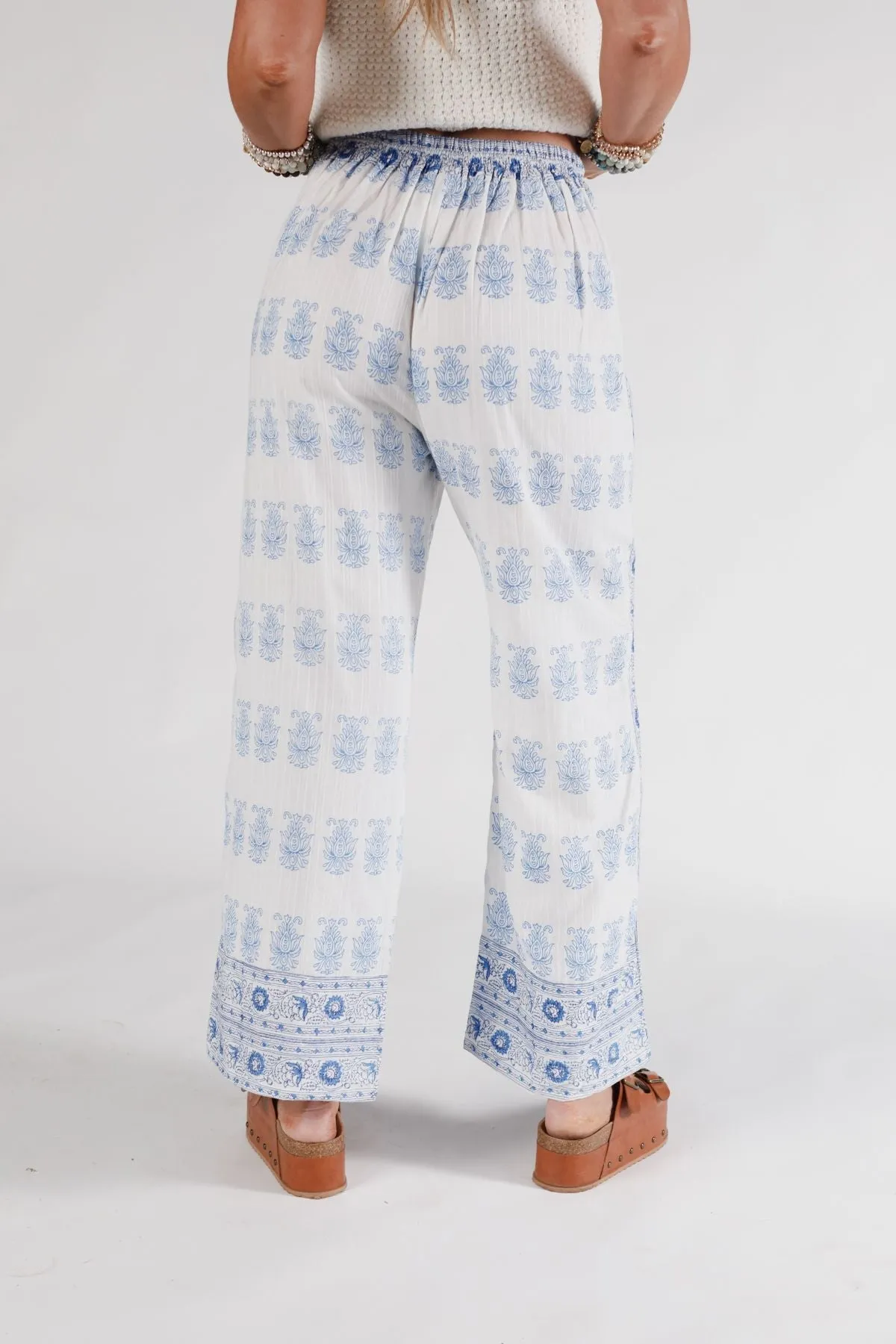 Sierra Journey Drawstring Pants - Blue - Pre Order sold by Three Bird Nest product image thumbnail 2
