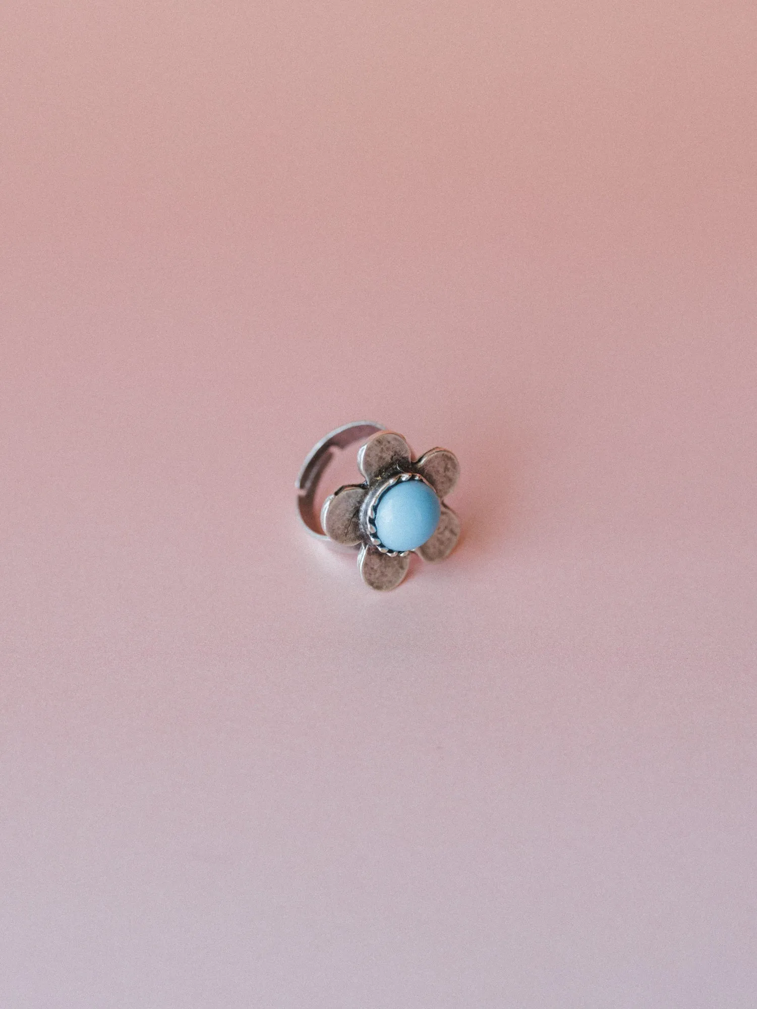 Flower Power Ring - Turquoise sold by Three Bird Nest product image thumbnail 3