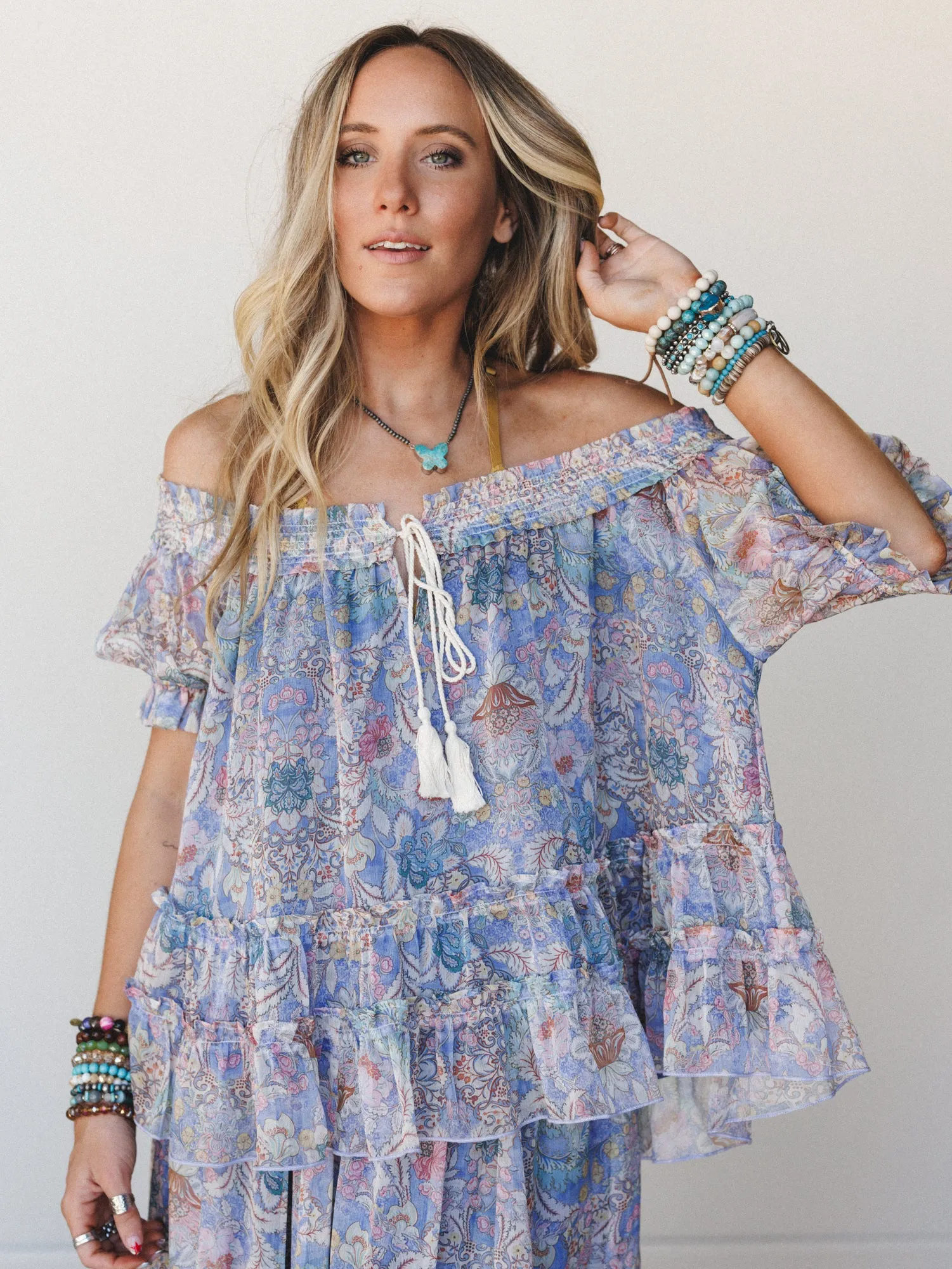 Wild Petals Skirt Set - Pink Multi sold by Three Bird Nest product image thumbnail 3