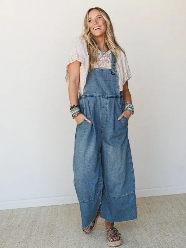 Countryside Quest Denim Overalls - Denim made by Peach Love California