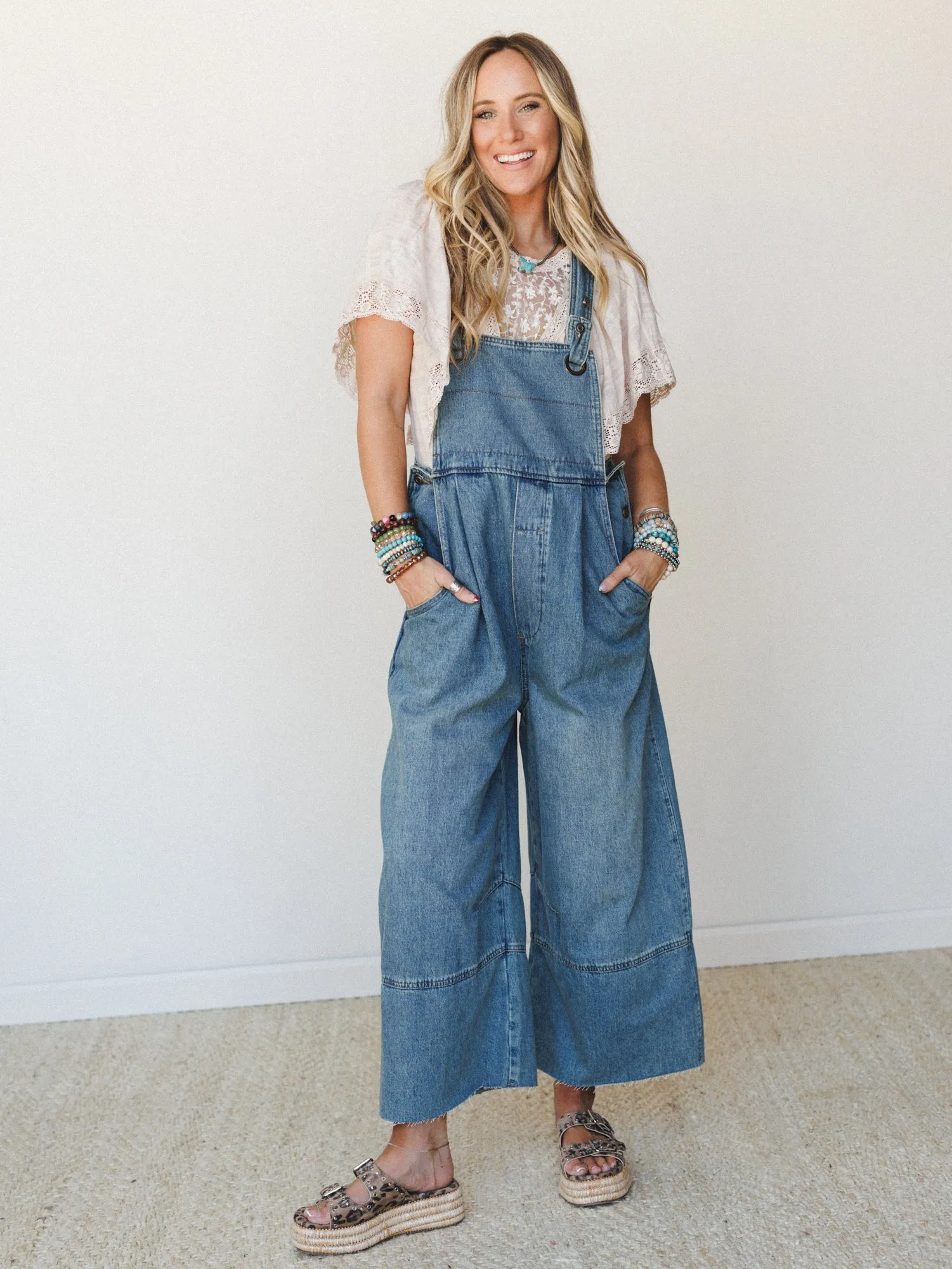 Countryside Quest Denim Overalls - Denim sold by Three Bird Nest product image thumbnail 2