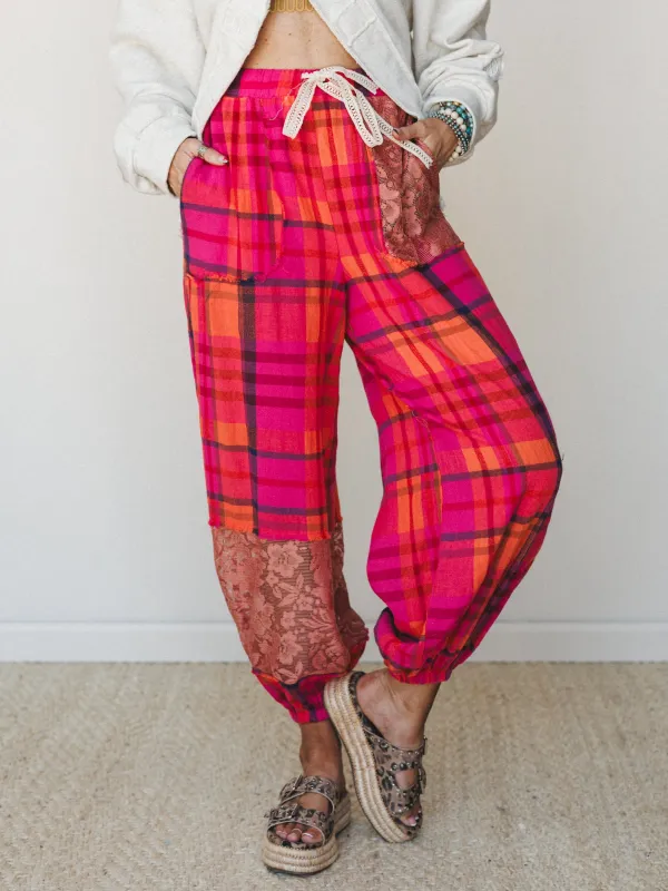 Cool Bloom Pants - Pink made by Three Bird Nest