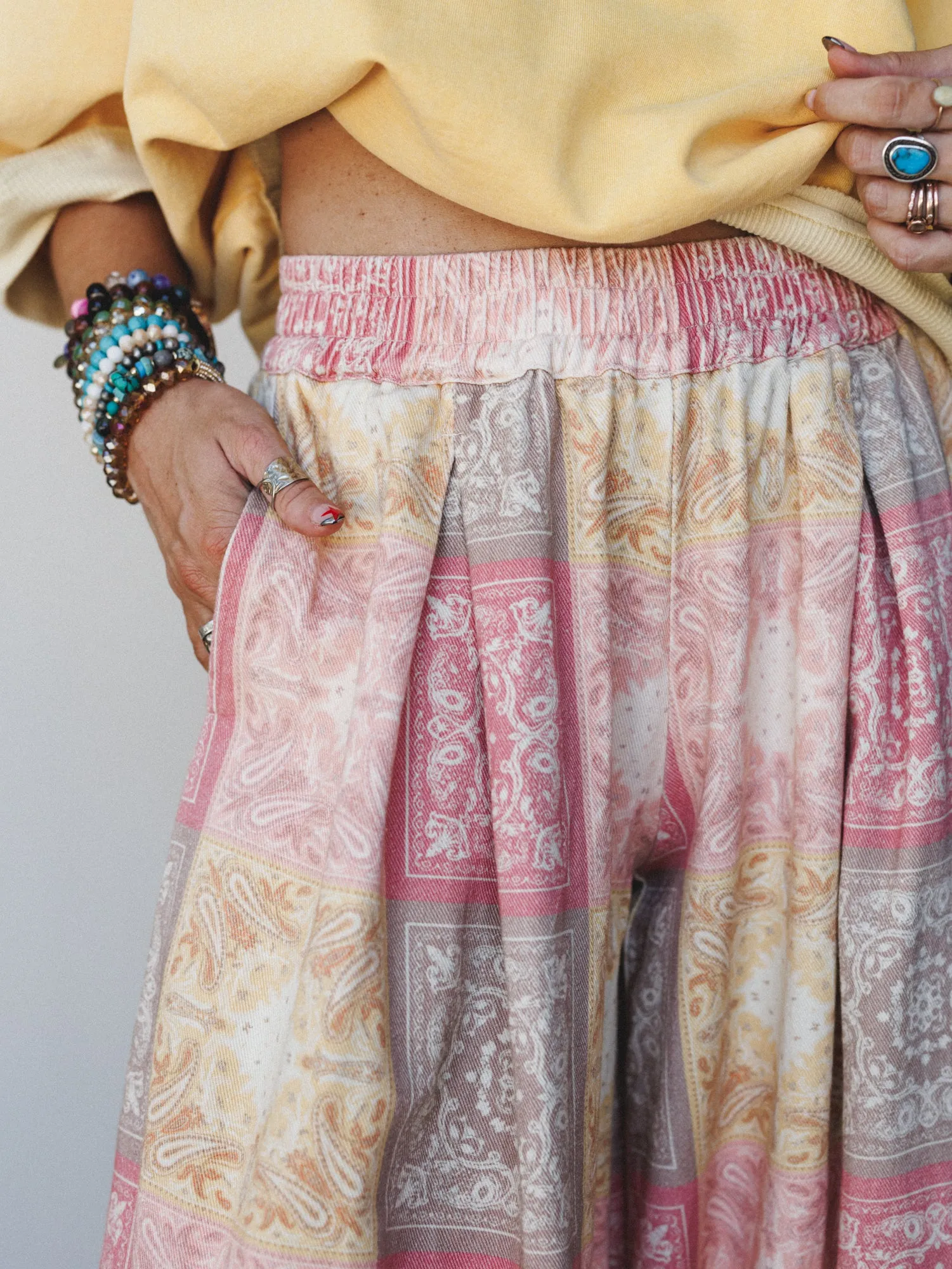 Desert Hills Pants - Yellow Multi sold by Three Bird Nest product image thumbnail 4