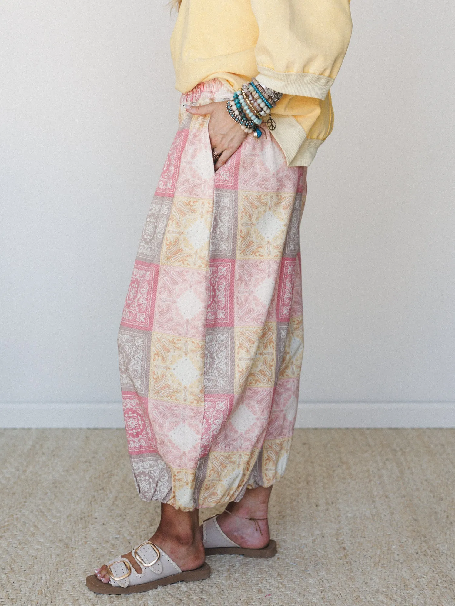 Desert Hills Pants - Yellow Multi sold by Three Bird Nest product image thumbnail 5