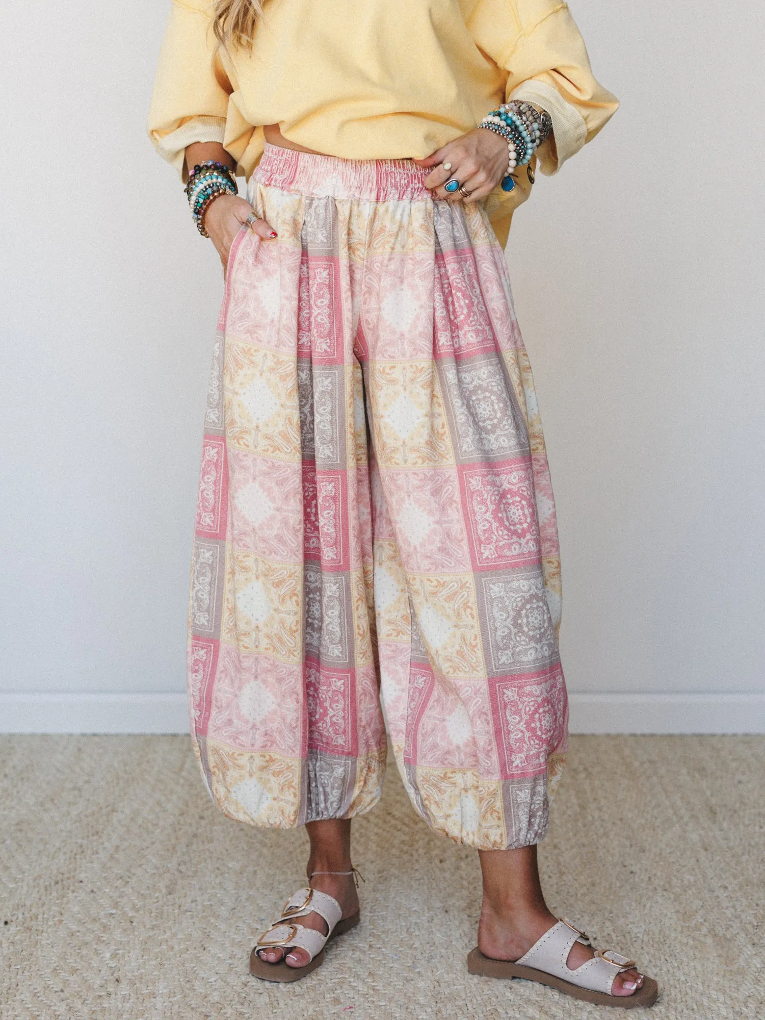 Desert Hills Pants - Yellow Multi sold by Three Bird Nest product image thumbnail 2