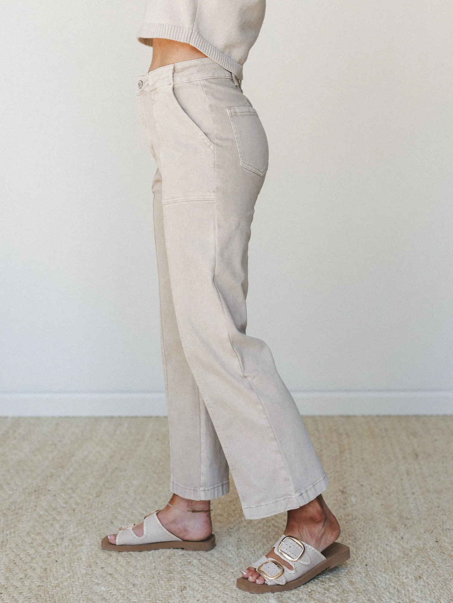 Yasmina Pants - Ash Mocha sold by Three Bird Nest product image thumbnail 2