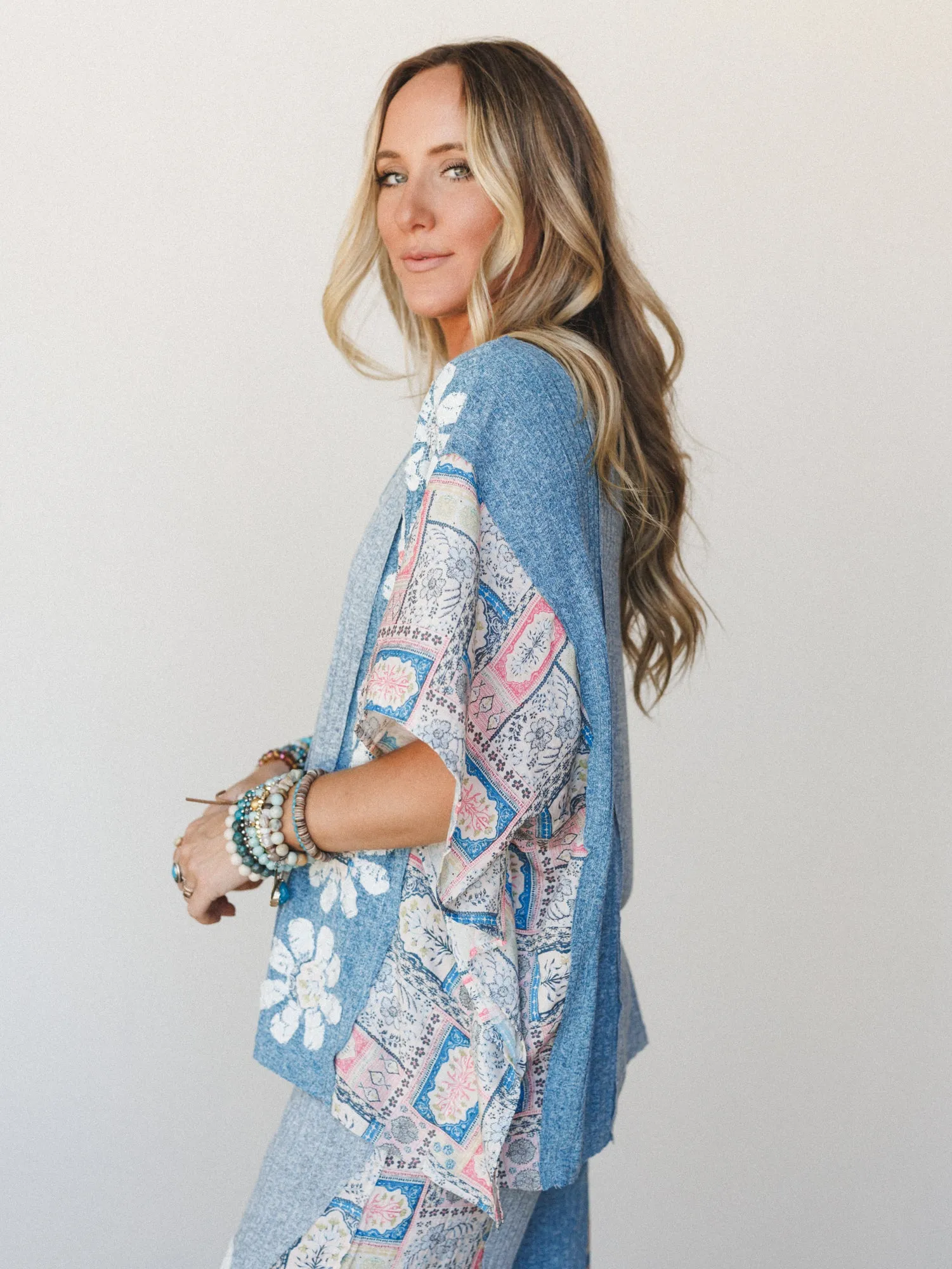 Daisy Dreaming Tee - Blue Multi sold by Three Bird Nest product image thumbnail 4