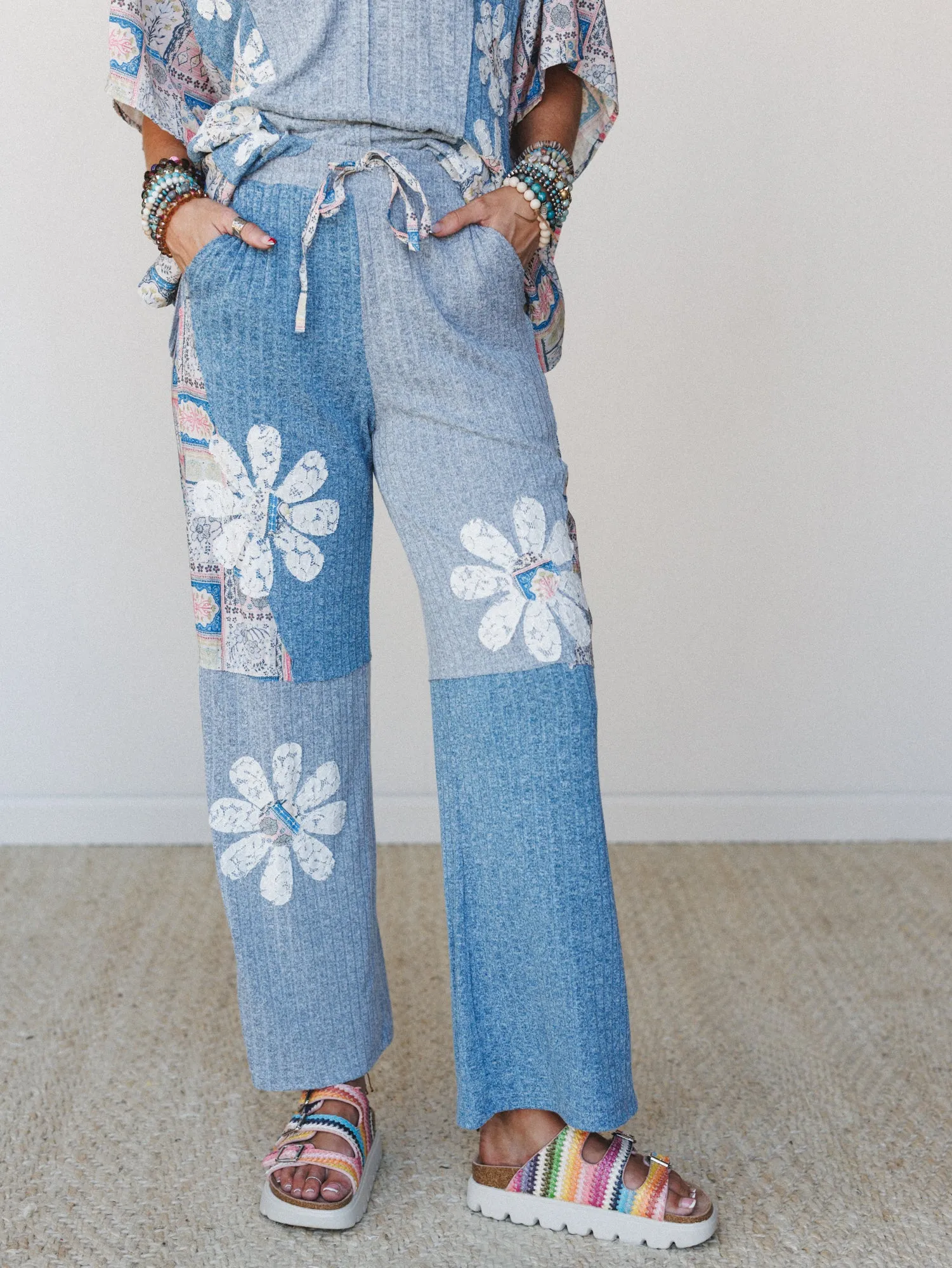 Daisy Dreaming Pants - Blue Multi sold by Three Bird Nest product image thumbnail 2