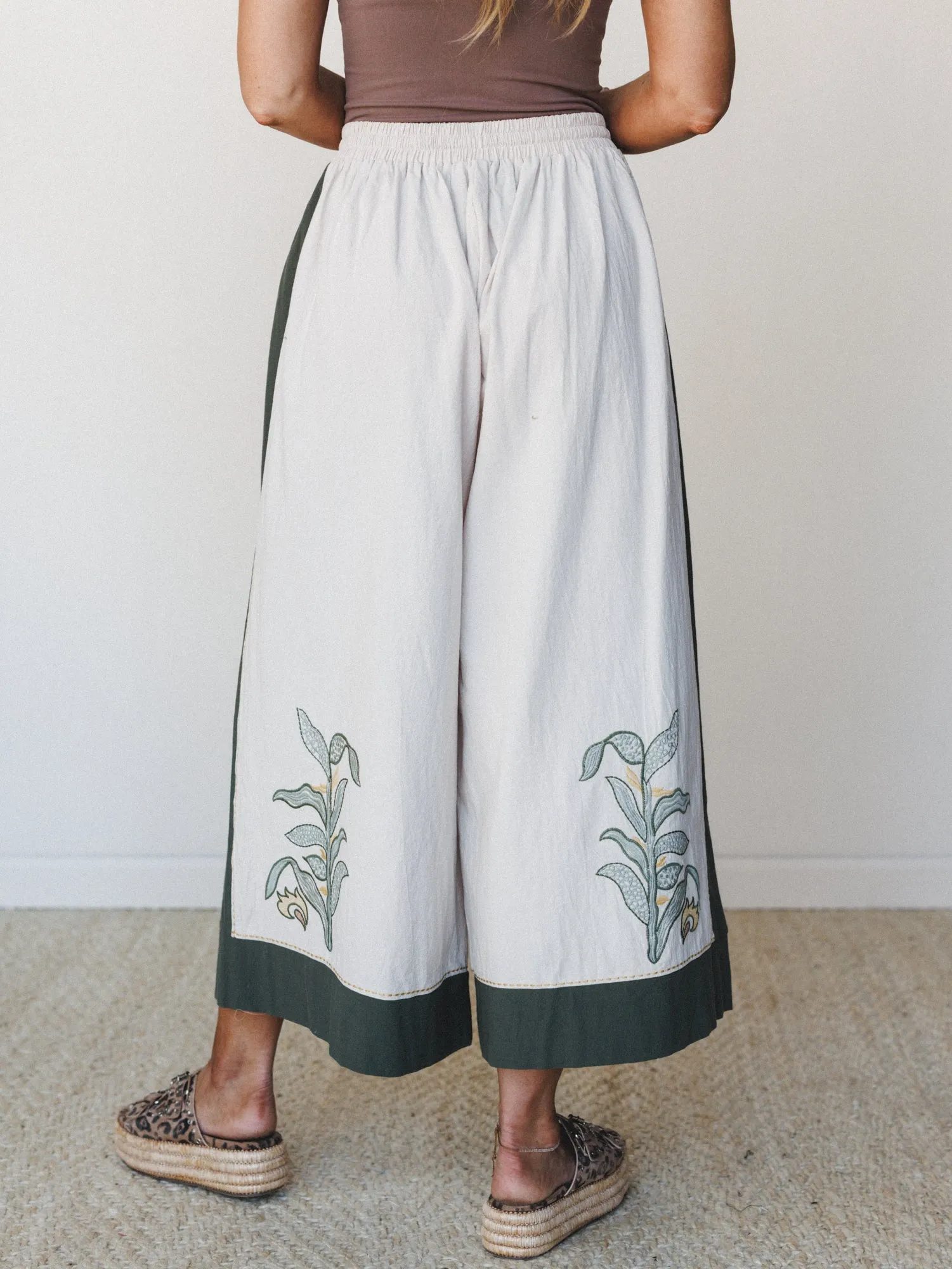 Chateau Chic Wide Leg Pants - Sage sold by Three Bird Nest product image thumbnail 5