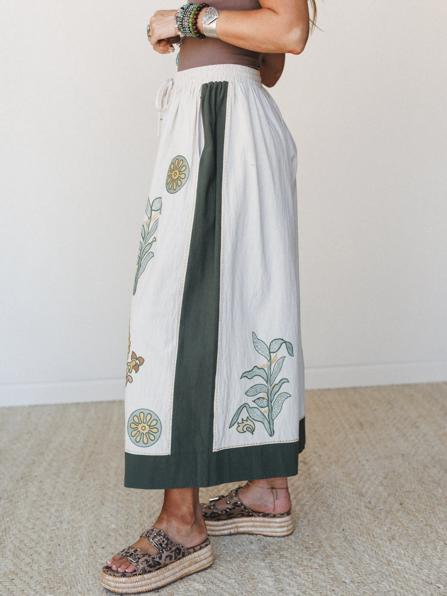 Chateau Chic Wide Leg Pants - Sage sold by Three Bird Nest product image thumbnail 2
