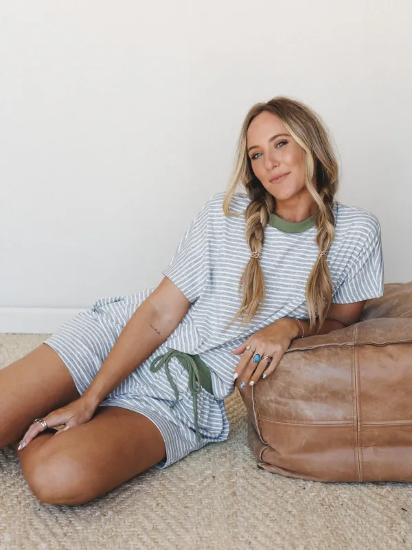 Colorful Escape PJ Set - Olive made by AnnieWear