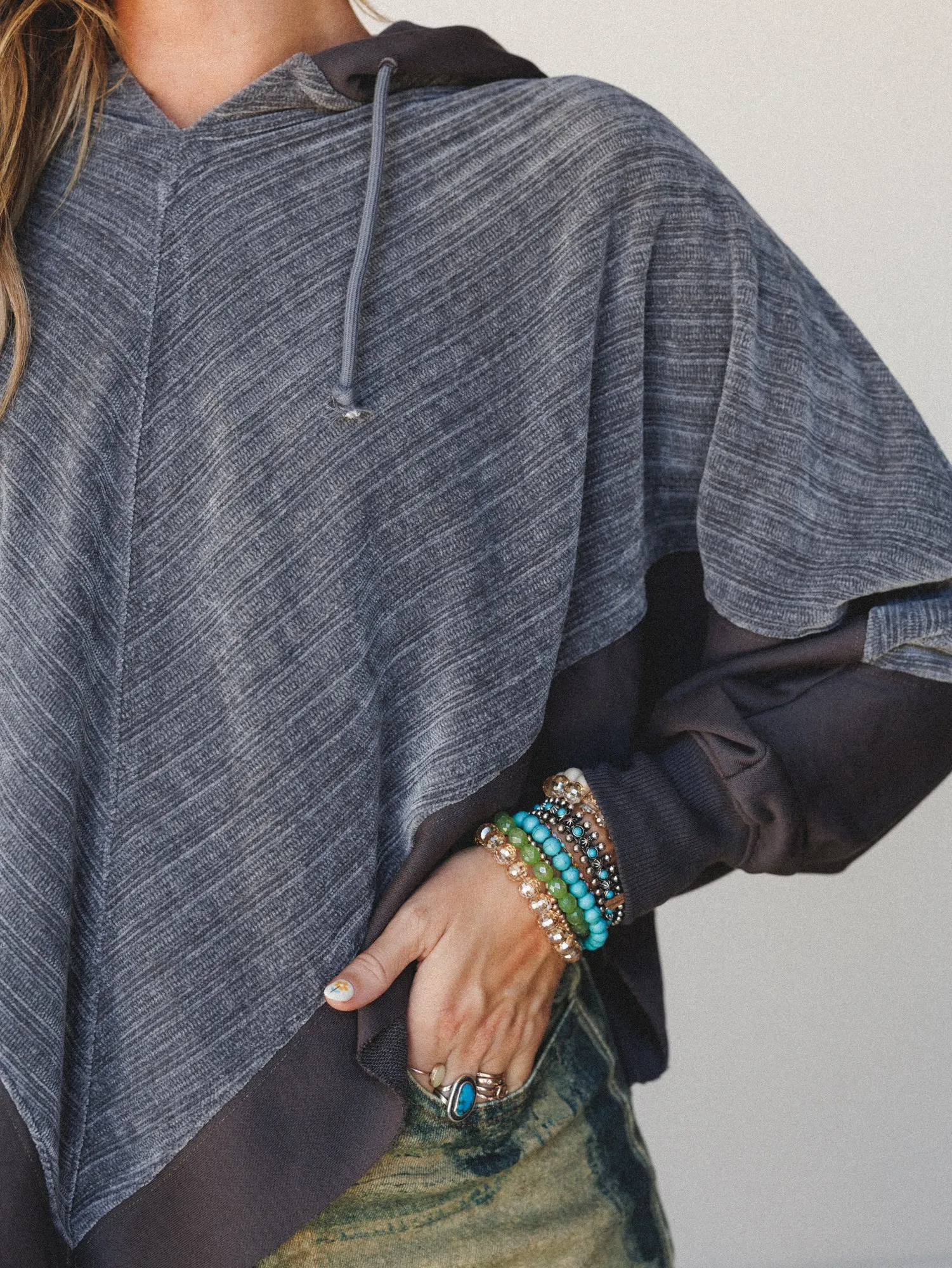 High Point Hoodie Top - Charcoal sold by Three Bird Nest product image thumbnail 2
