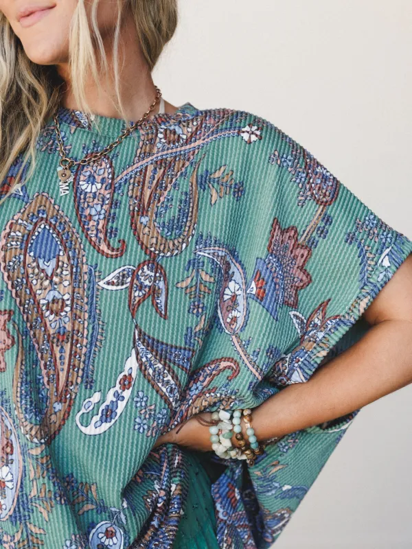 The Nest Moon Glow Texture Knit Top - Olive Vintage - Pre Order made by Three Bird Nest