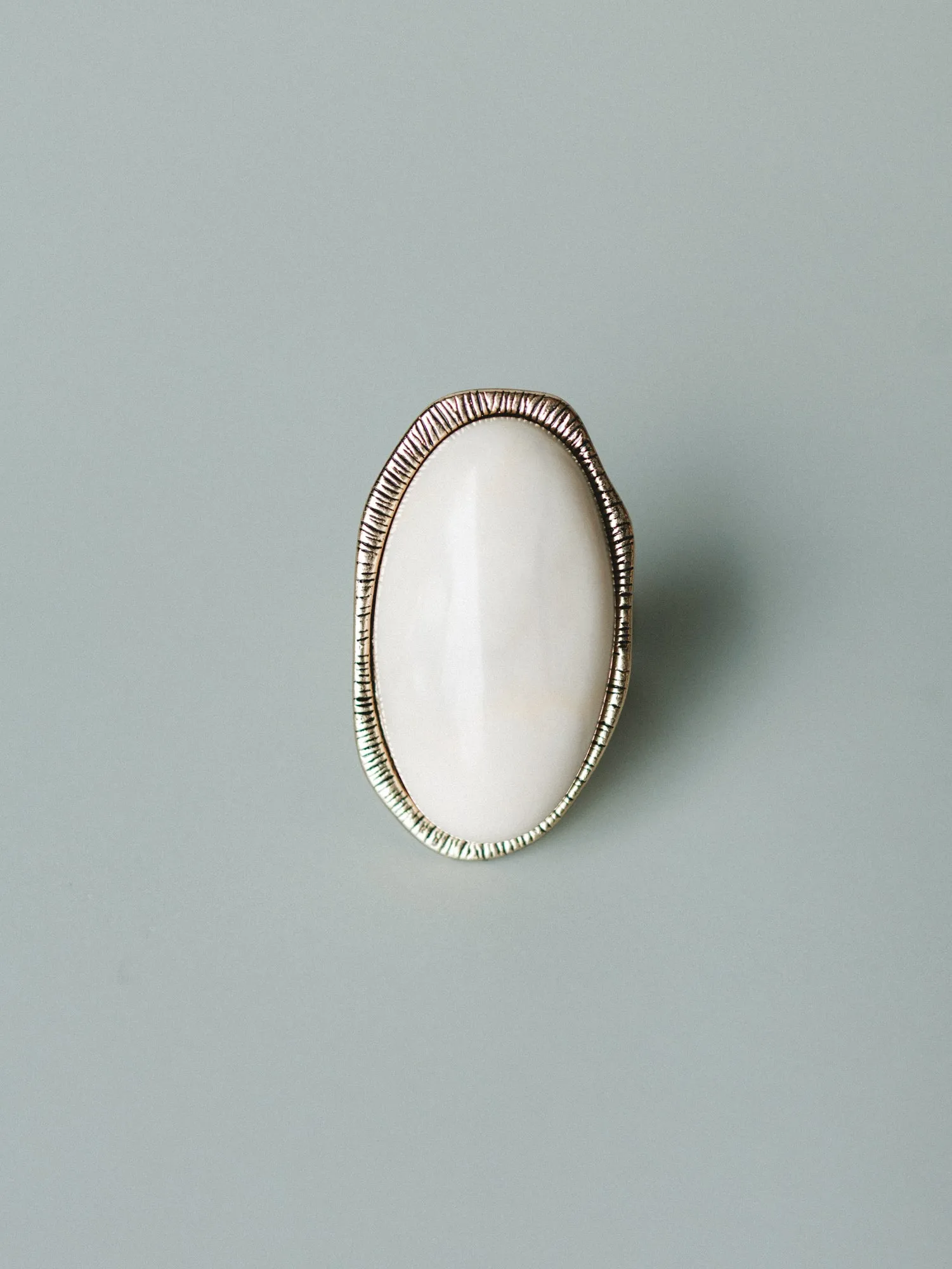 Ibiza Moon Stone Ring - White - Pre Order sold by Three Bird Nest