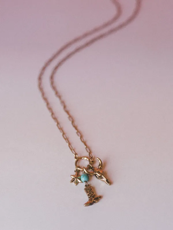 Western Summer Necklace - Gold made by Fame Accessories