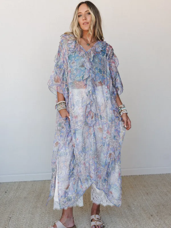 Petals of Neptune Kimono - Peri Blue made by Davi & Dani