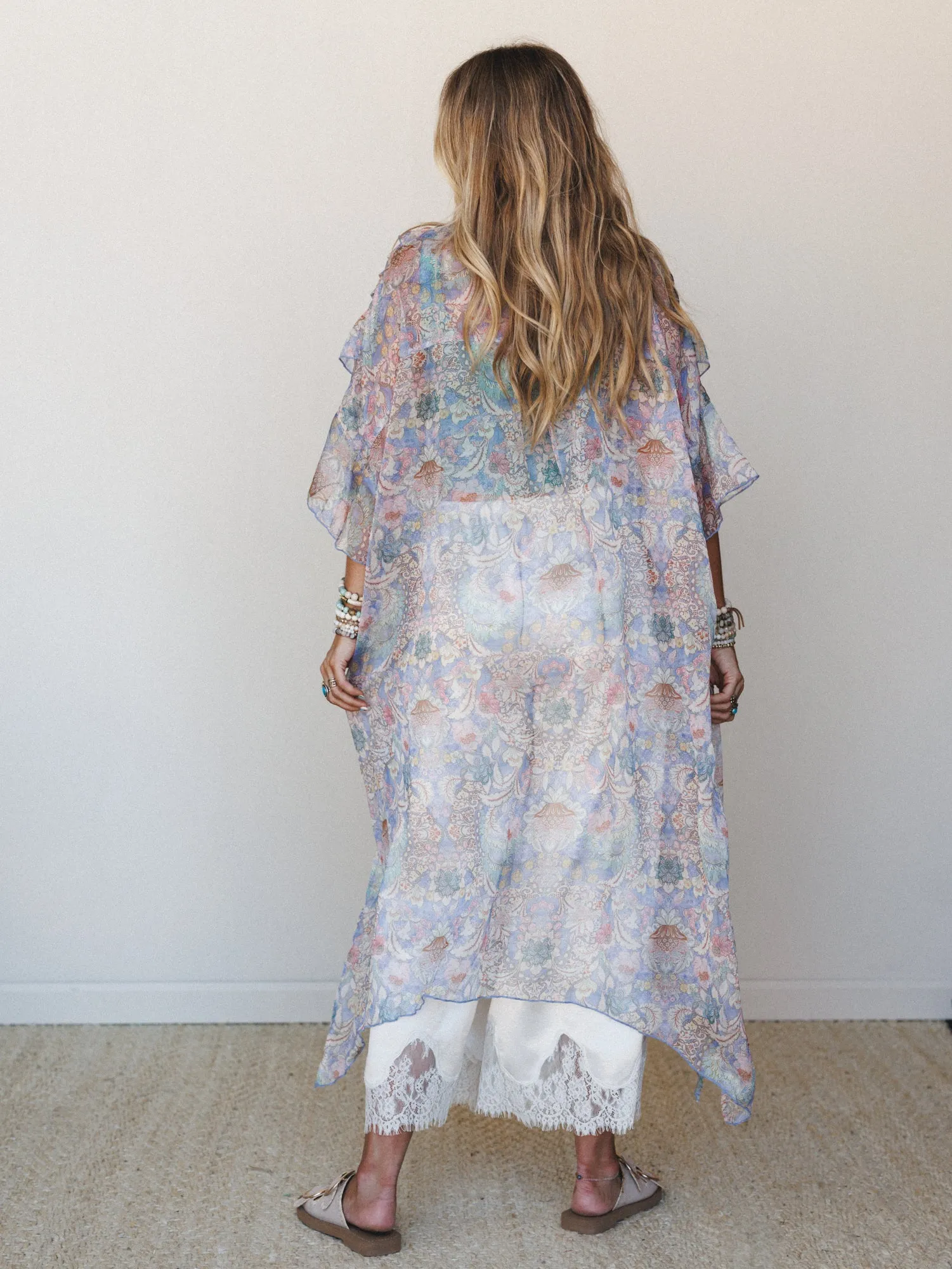 Petals of Neptune Kimono - Peri Blue sold by Three Bird Nest product image thumbnail 5