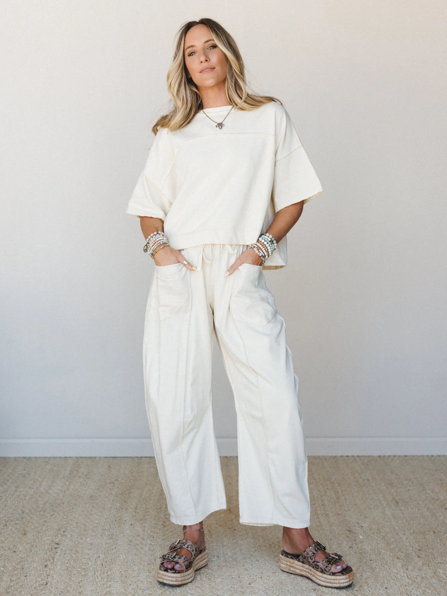 Coastal Halo Set - Cream sold by Three Bird Nest