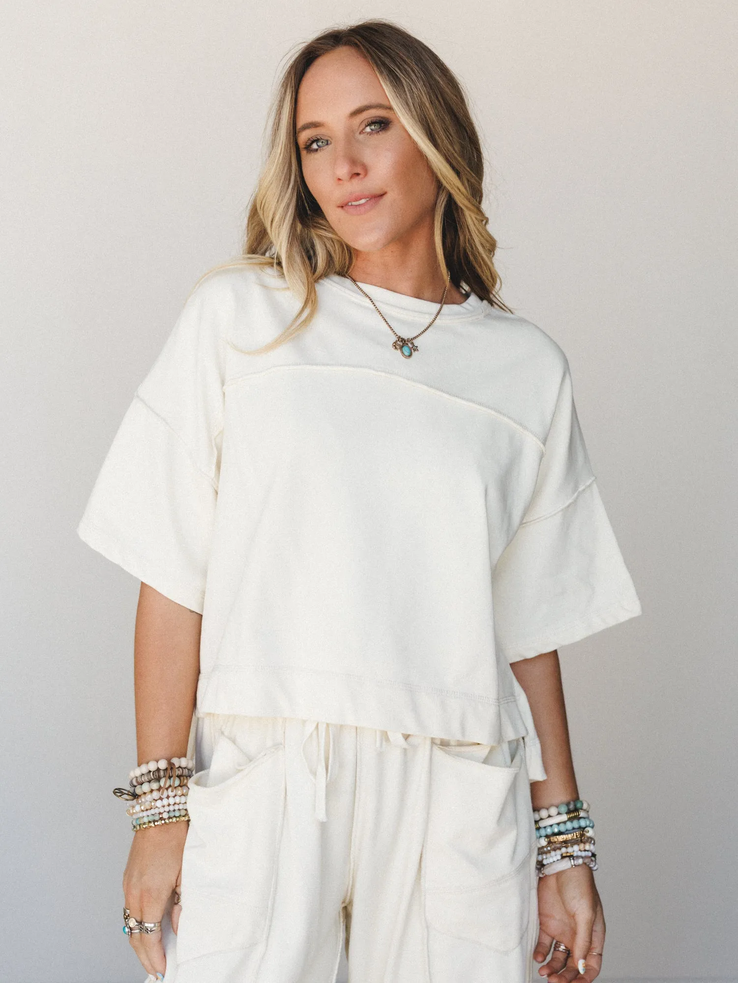 Coastal Halo Set - Cream sold by Three Bird Nest product image thumbnail 3