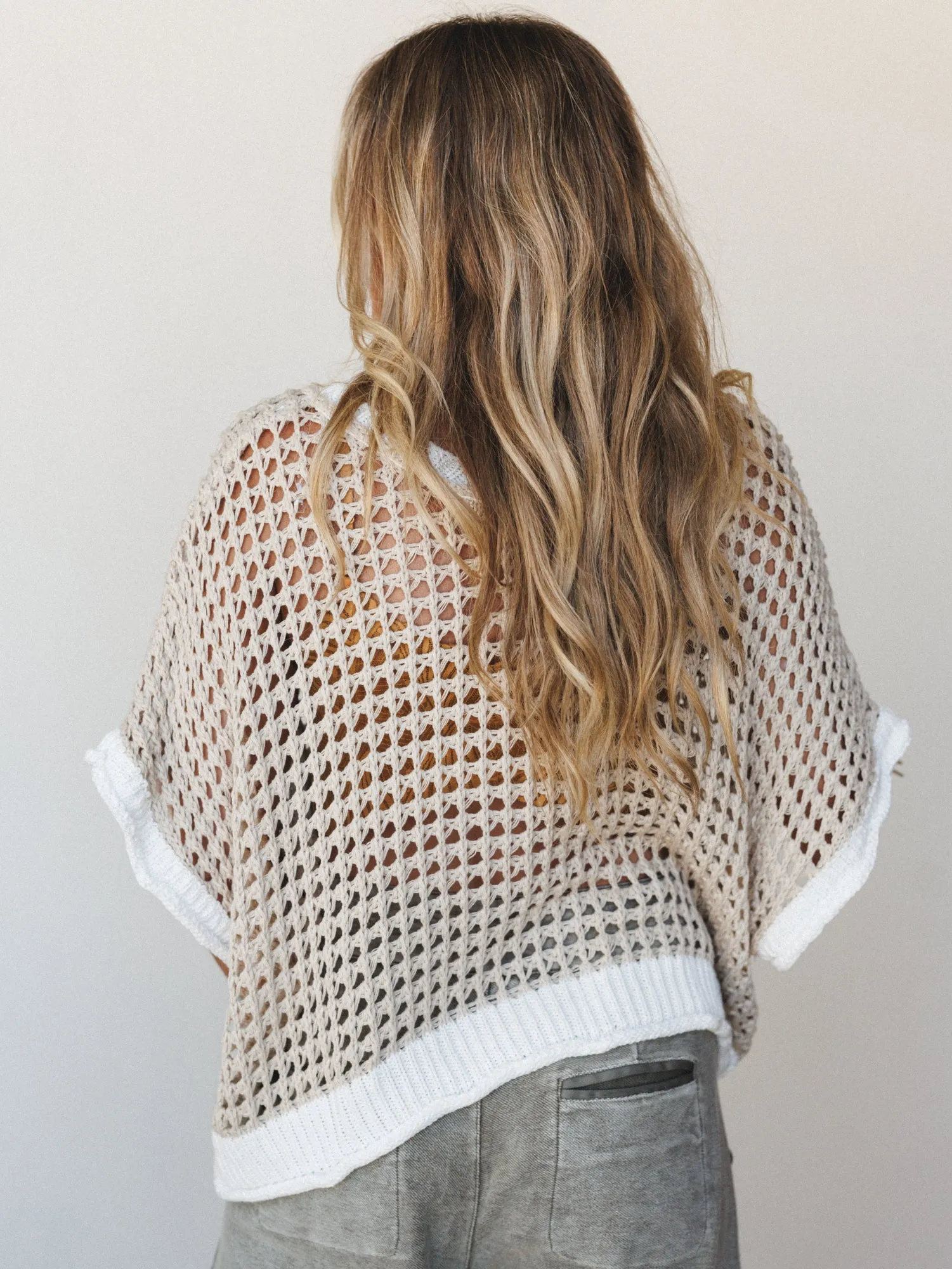 Peace Oasis Top - Beige Cream sold by Three Bird Nest product image thumbnail 5
