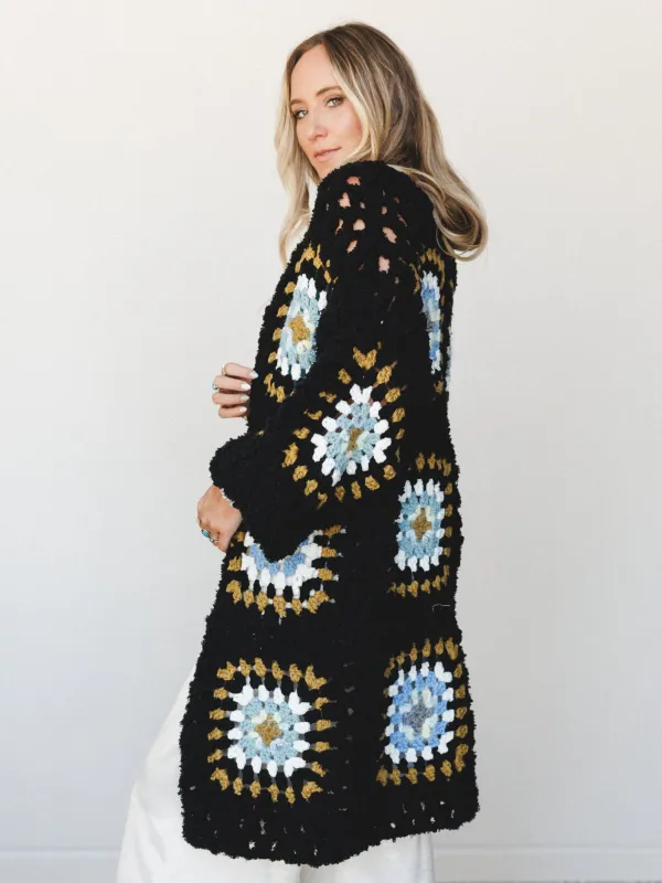 Not Your Grannys Cardigan - Black made by Davi & Dani