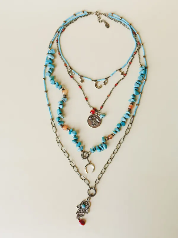 Presley Necklace - Multi - Pre Order made by Three Bird Nest