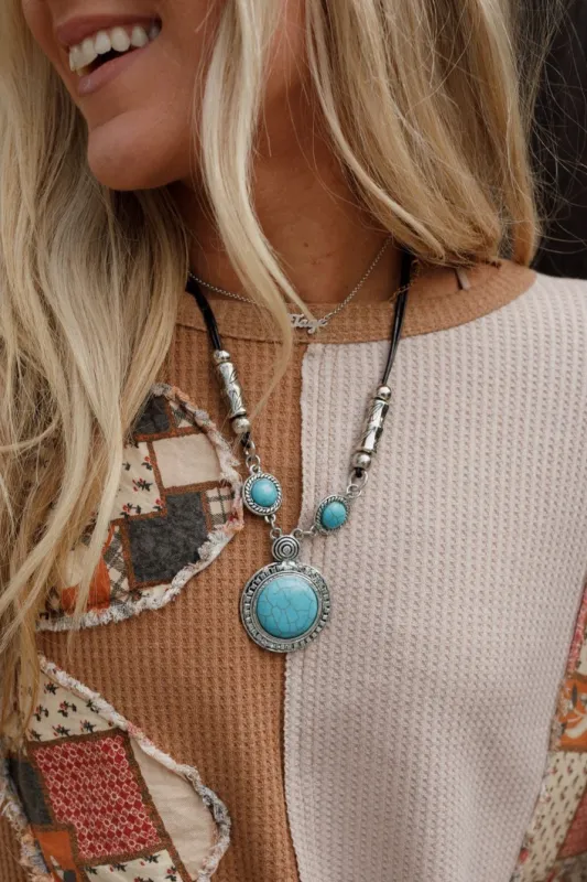 Mesa Moon Necklace - Turquoise - Pre Order made by Three Bird Nest