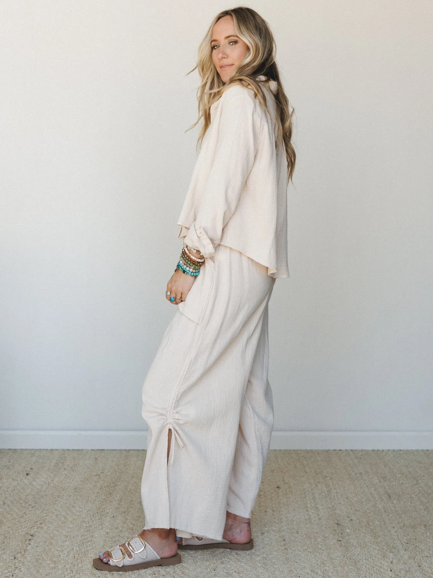 Wildflower Meadow Pants Set - Beige sold by Three Bird Nest product image thumbnail 5