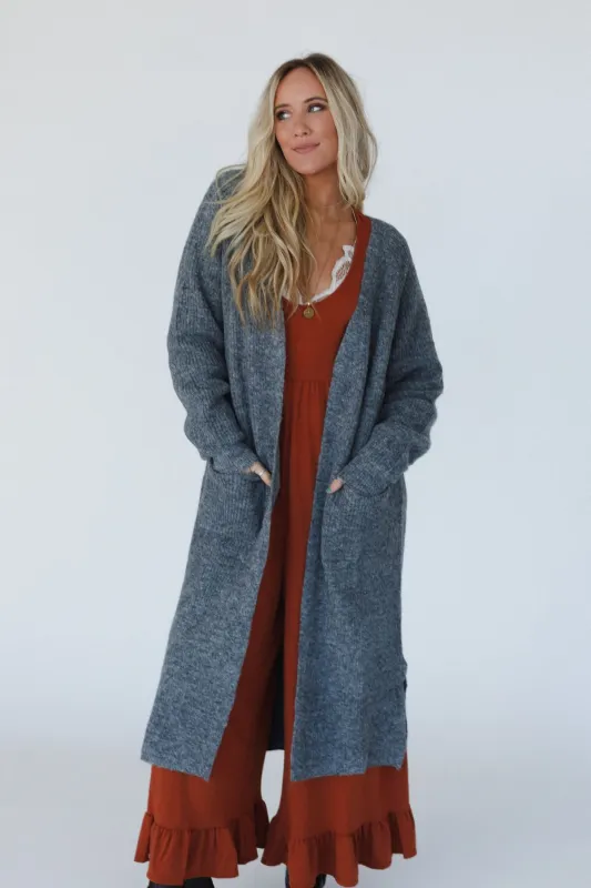 Bennett Cardigan - Charcoal made by Bluivy