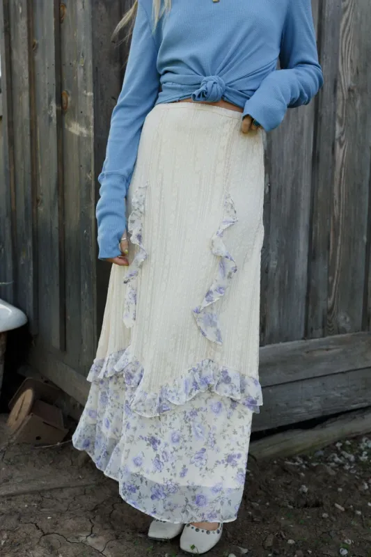 Violet Daze Lace Maxi Skirt - Violet made by Bluivy