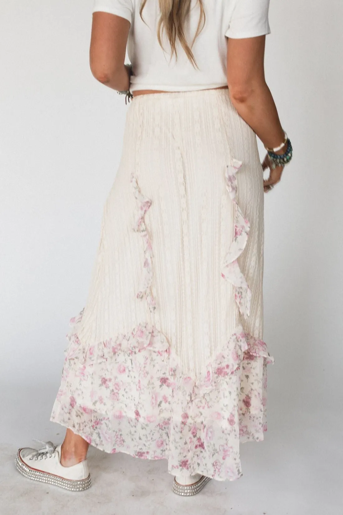Violet Daze Lace Maxi Skirt - Pink sold by Three Bird Nest product image thumbnail 4