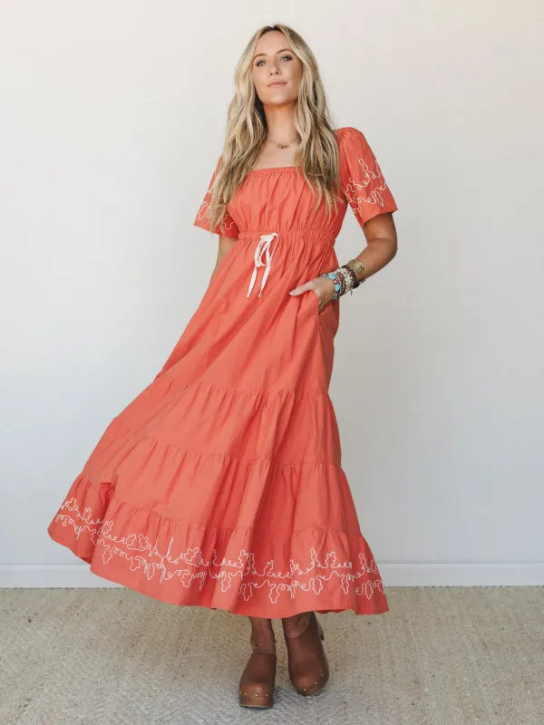 Ember Glow Dress - Ginger made by Listicle