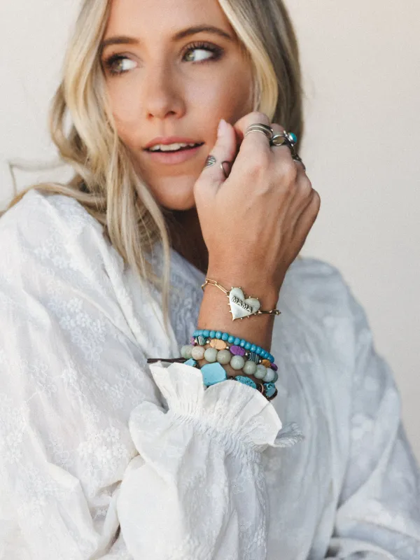 Nothing Like Mama's Love Bracelet - Antique Gold - Pre Order made by Three Bird Nest