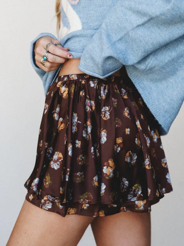 The Rue Skirt - Brown made by Promesa