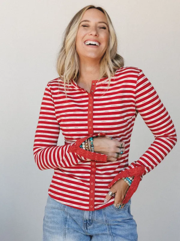 Sailor Dune Top - Red made by easel