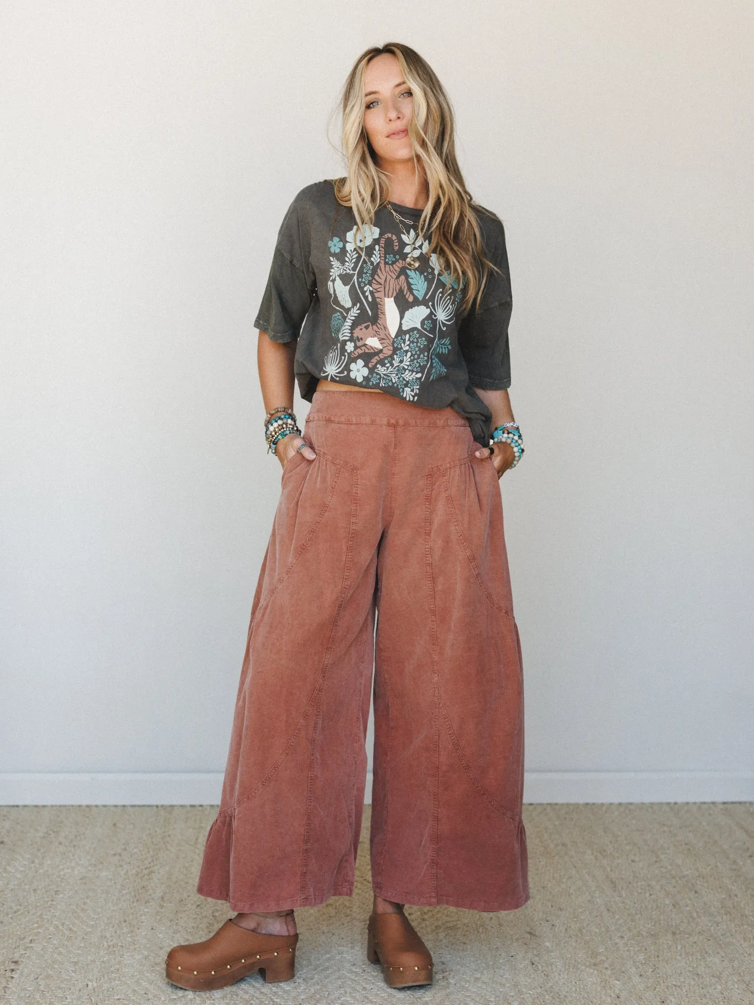 Espresso Cypress Pants - Brick sold by Three Bird Nest product image thumbnail 3