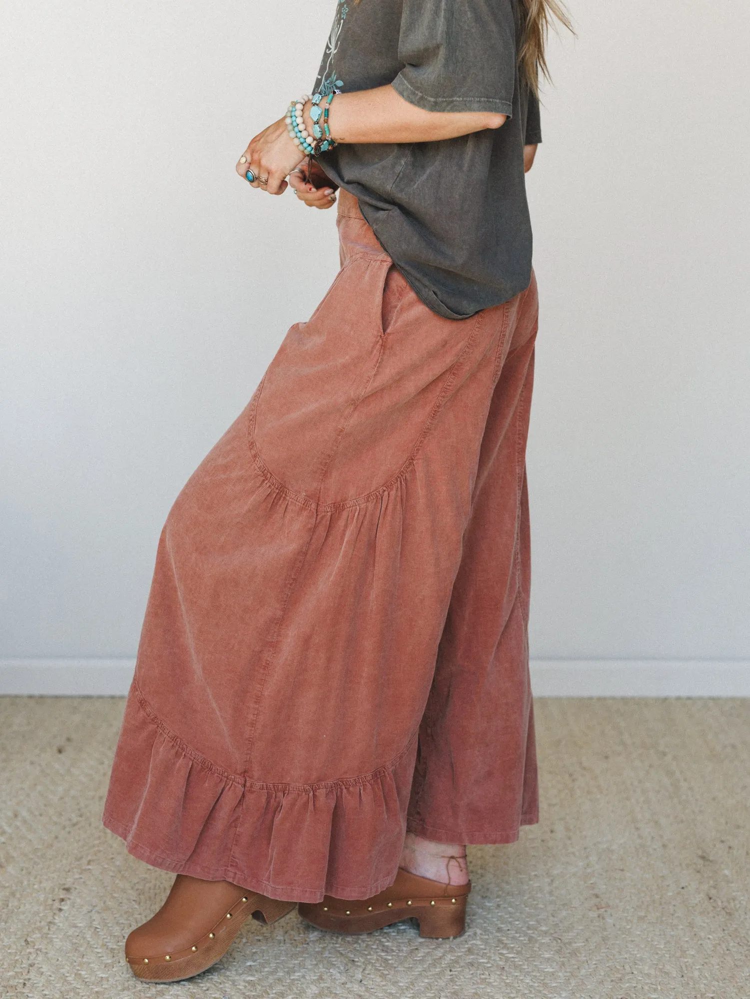 Espresso Cypress Pants - Brick sold by Three Bird Nest product image thumbnail 2