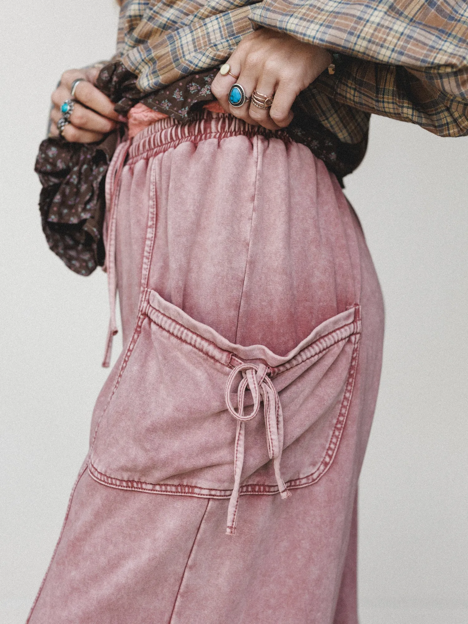 Tied With A Bow Pants - Red Bean sold by Three Bird Nest product image thumbnail 3
