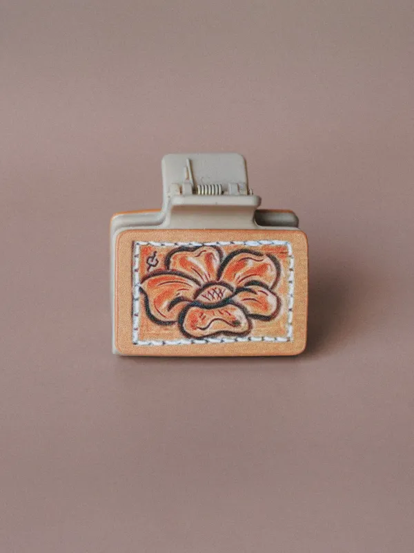 Clip It Up Hair Clip - Brown Flower made by Three Bird Nest