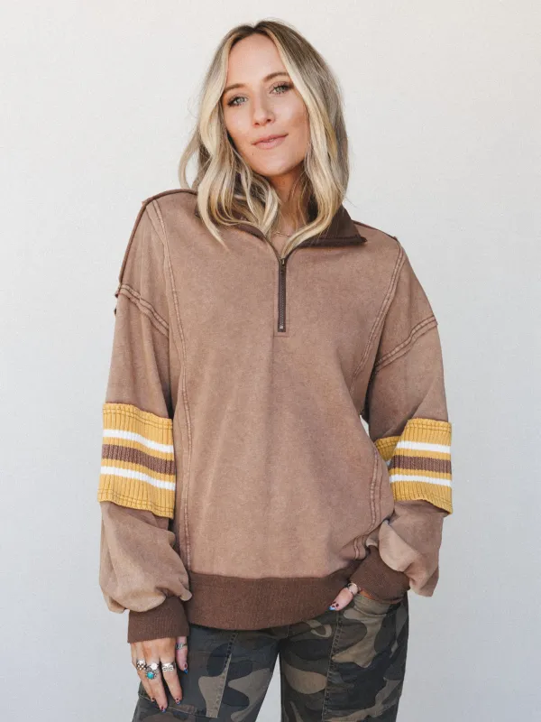 Sunbeam Top - Mocha made by easel