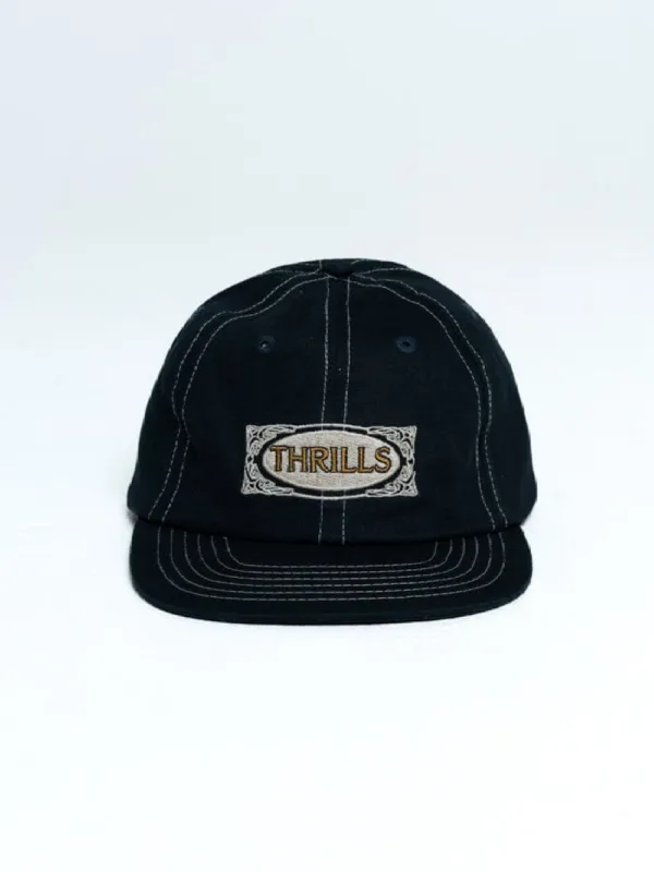 Rise Above 6 Panel Cap - Ebony made by Thrills