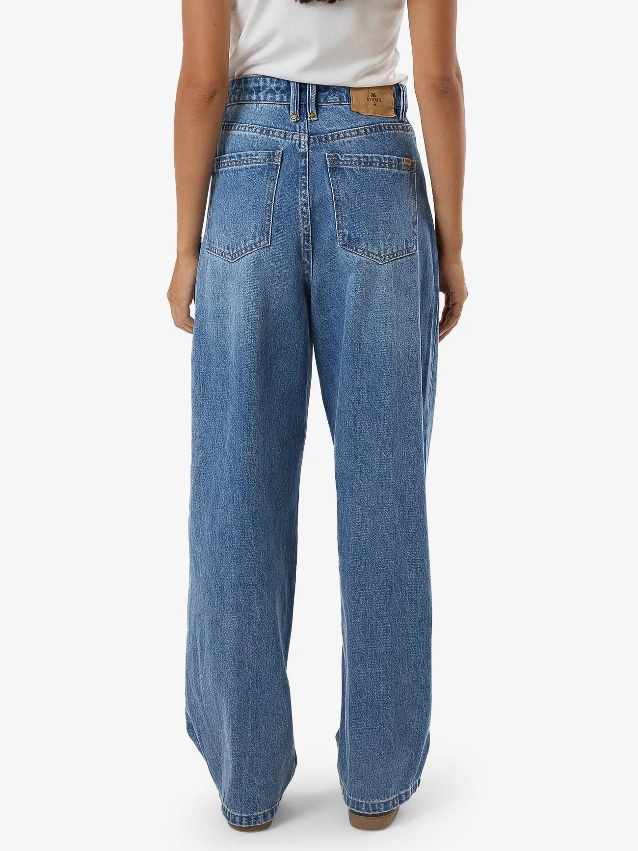 Billie High Rise Baggy Jean - Dark Dust Blue sold by Thrills product image thumbnail 3