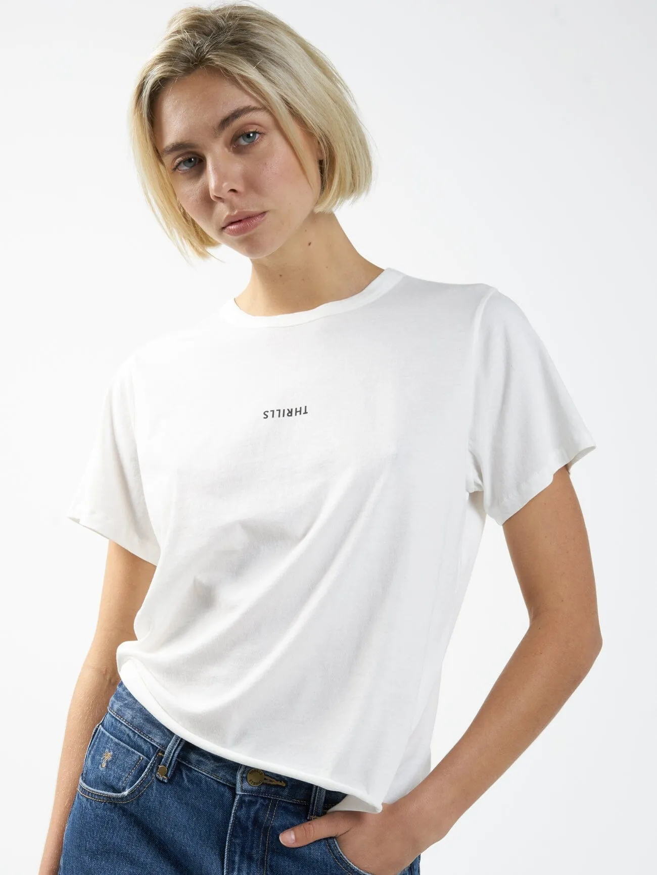Minimal Thrills Relaxed Tee - Tofu sold by Thrills product image thumbnail 5