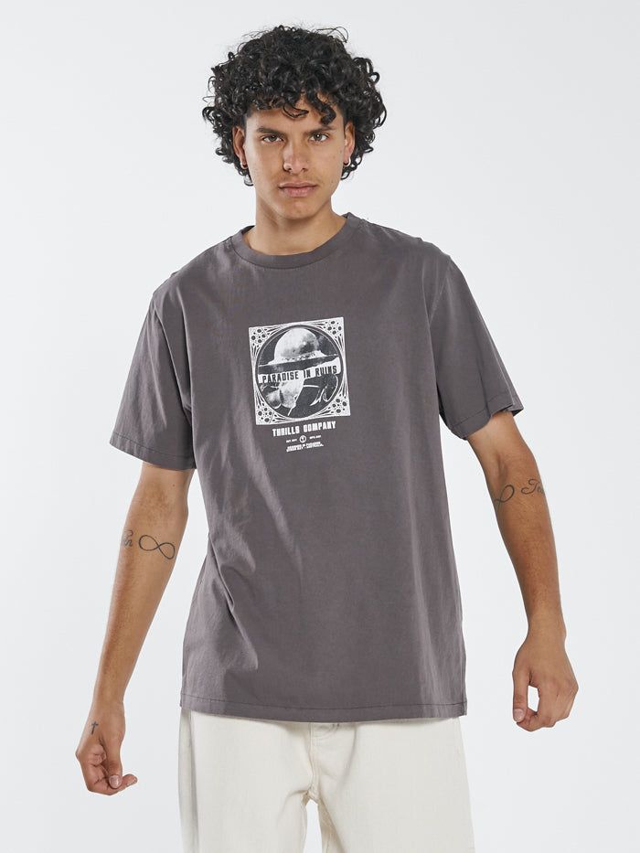 Paradise Smoke Merch Fit Tee - Plum sold by Thrills product image thumbnail 3