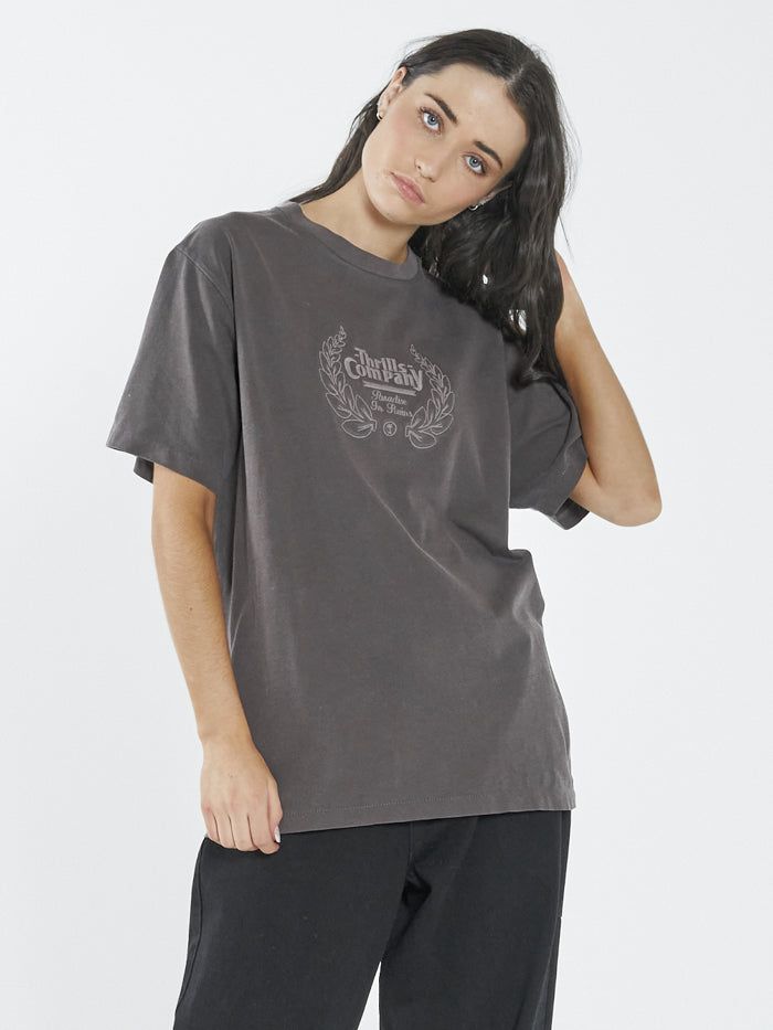 Paradise Crest Merch Fit Tee - Plum sold by Thrills product image thumbnail 3