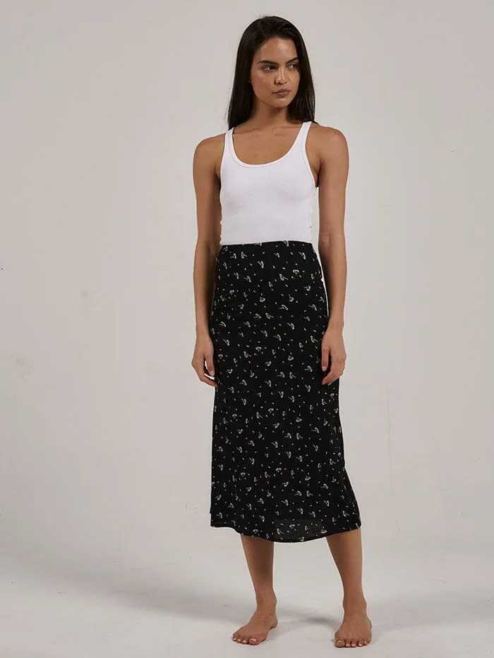 Nightshade Bias Skirt - Black sold by Thrills