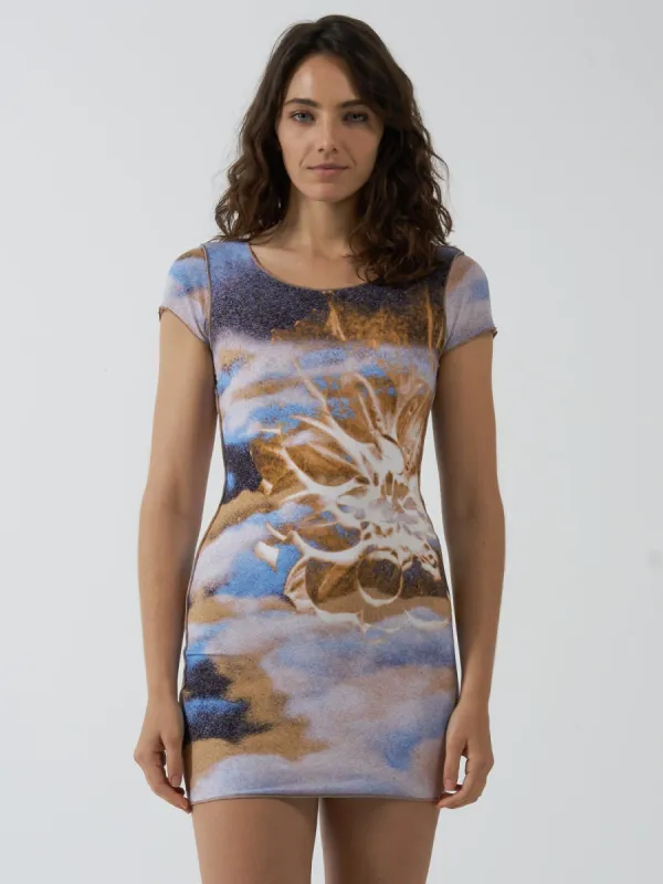 Actions Not Words Mini Dress - Cloudy Blue sold by Thrills