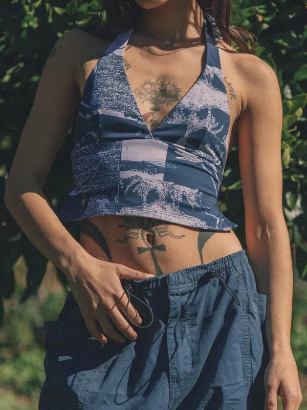 Alchemy Halter Tank - New Teal sold by Thrills