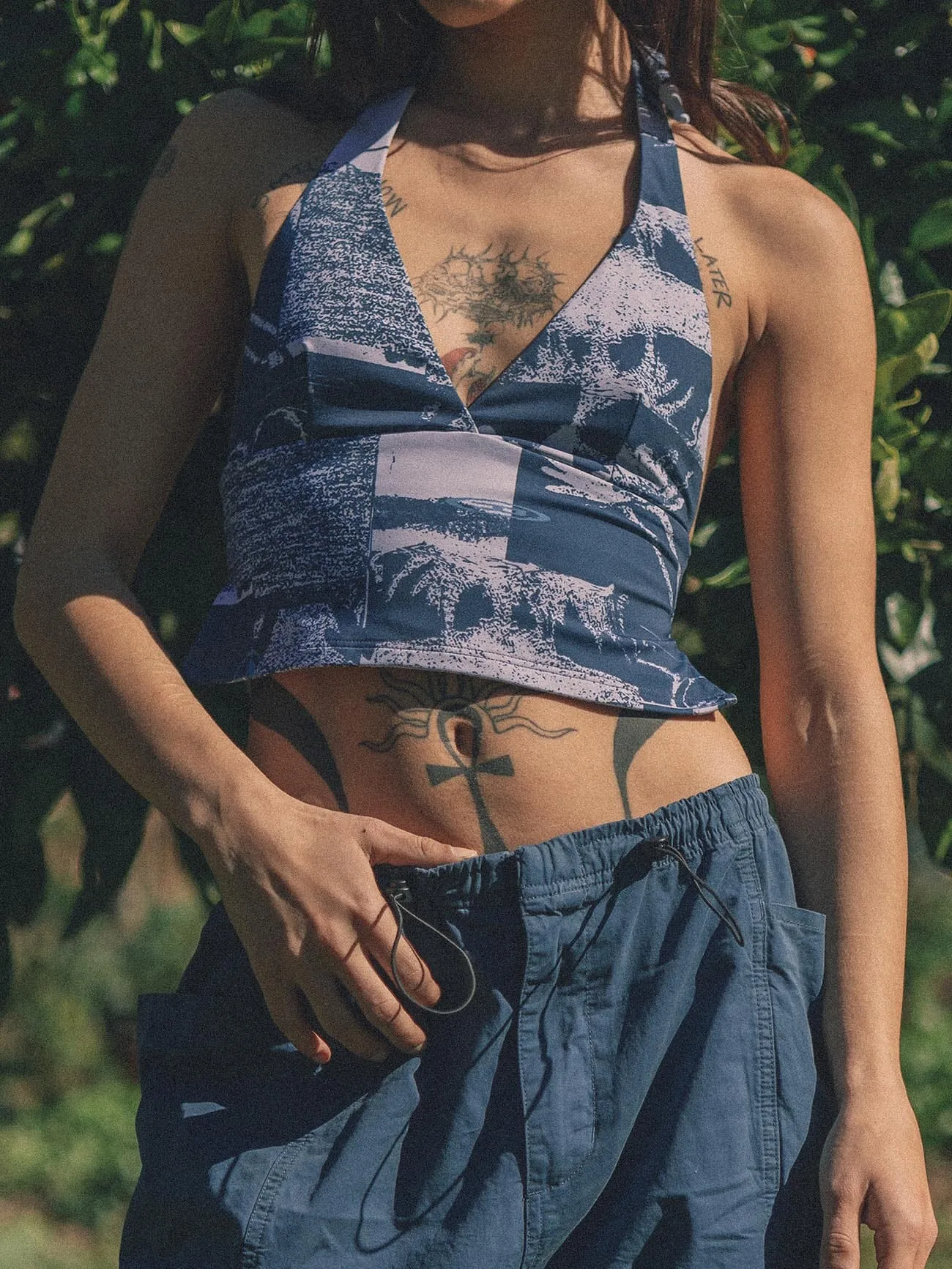 Alchemy Halter Tank - New Teal sold by Thrills